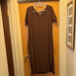 Old Navy Brown Midi Dress